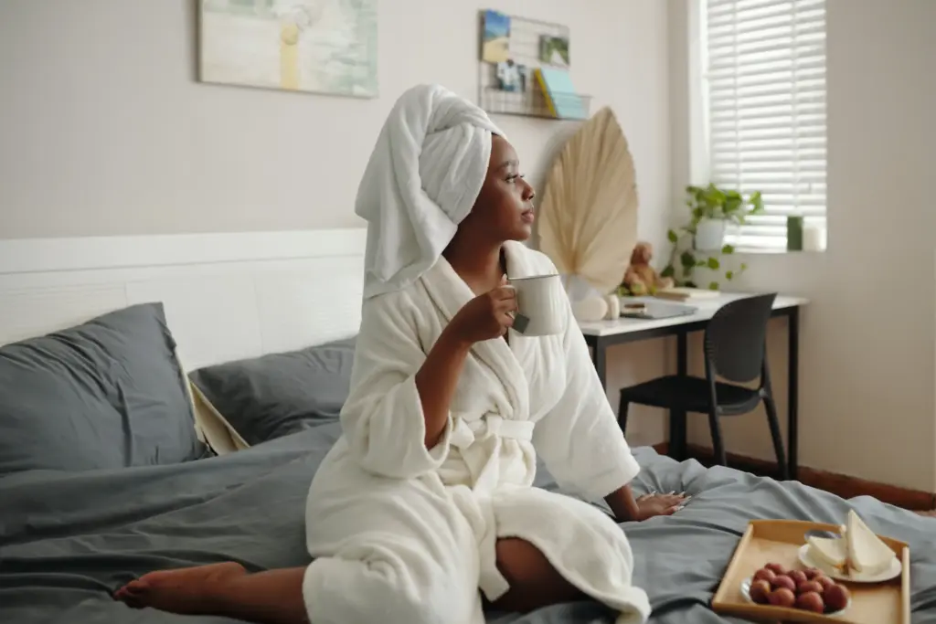 A quiet morning wellness moment